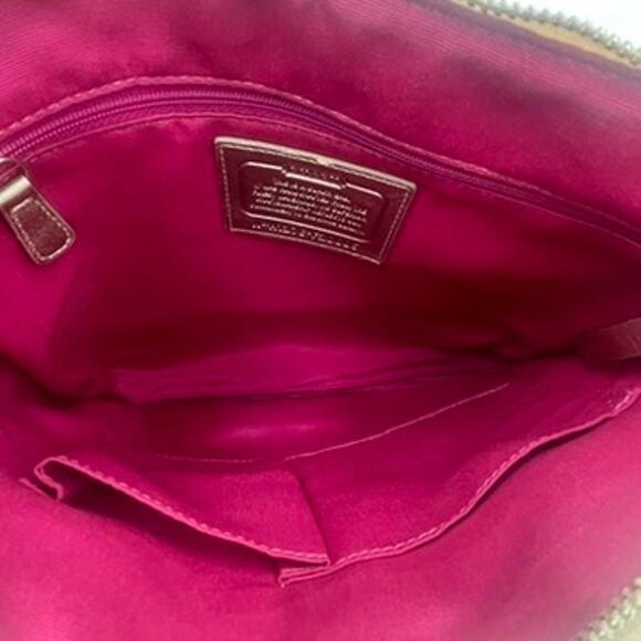 Coach Peyton Tattersall File Crossbody Bag Purse Plaid White Multicolor - Picture 6 of 9